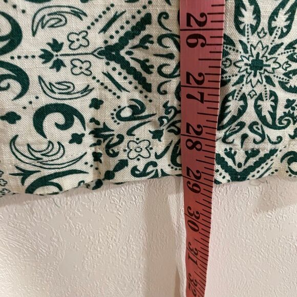 PacSun Green Bandana Print Button Down Shirt Men’s Medium – Short Sleeve Casual - Picture 5 of 9